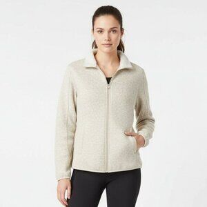 Swiss Tech Tan Zip Up Long Sleeve Fleece Lined Jacket L